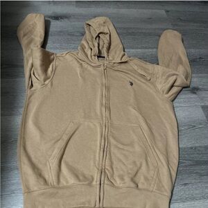 mens polo sweater size large.